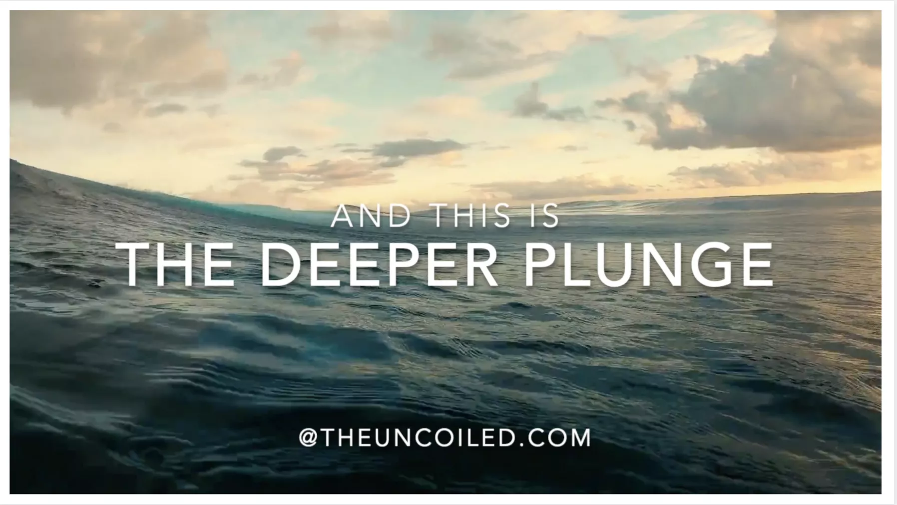 How Deep Can You Dive? The Deeper Plunge – Series Trailer.